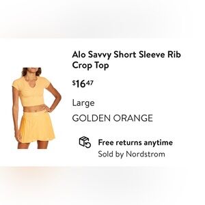 Alo Crop Shirt